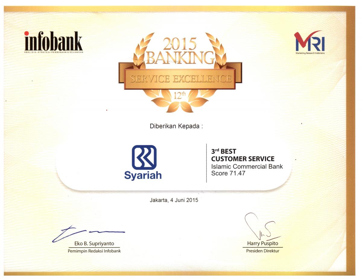 banking service excellence 2015 - 3rd cs